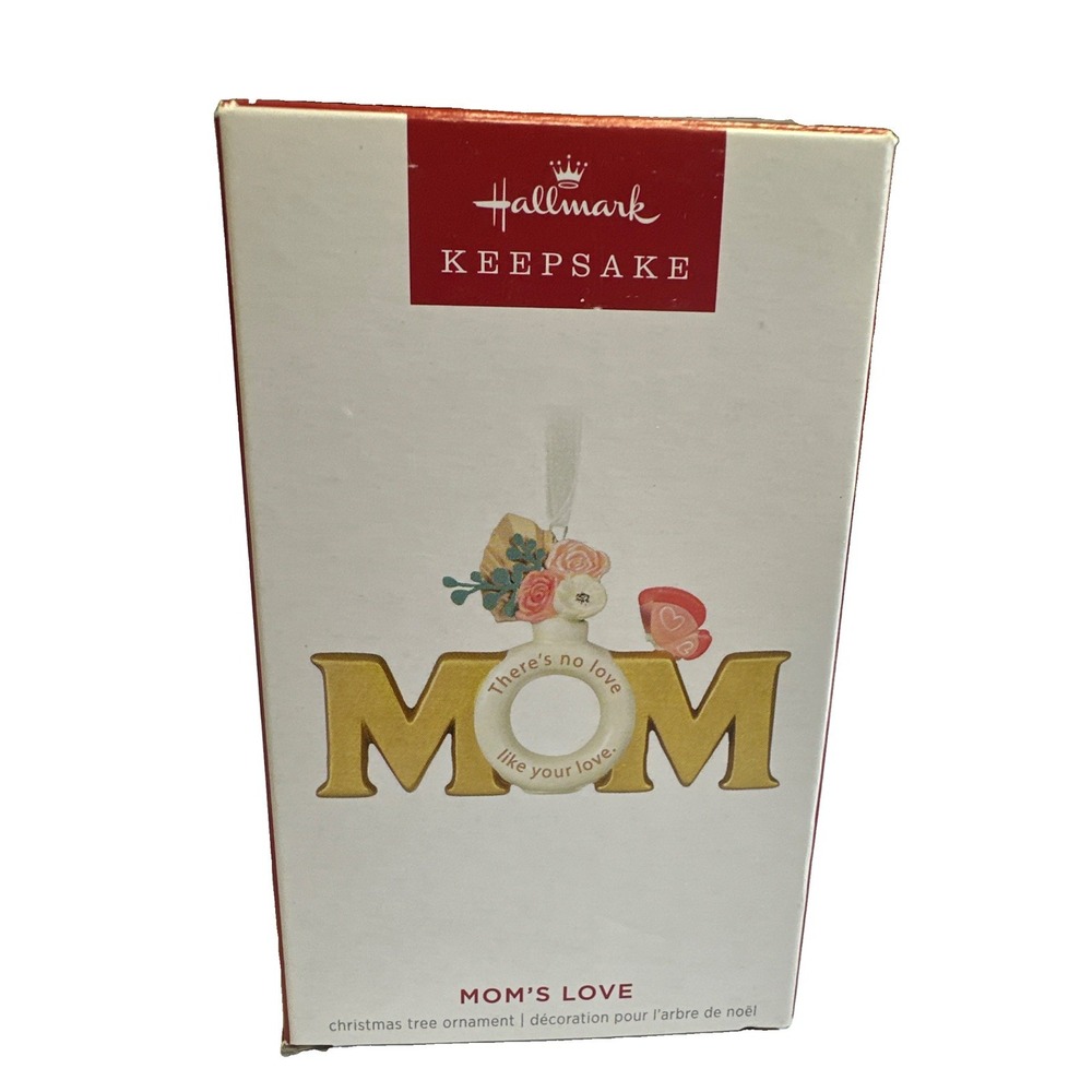 Hallmark 2024 "Mom's Love" Mother Mom Flowers Christmas Ornament New In Box